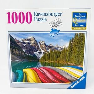 Ravenburger 1000 piece Puzzle Mountain Canoes